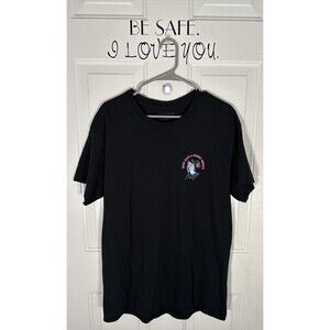 Grim Days Bright Night Graphic T‎ Shirt Shirt Sleeve Used Black Large